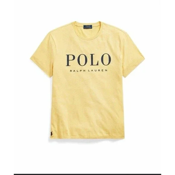 Polo Ralph Lauren Mens 3X Big T-Shirt Yellow Short Sleeve Logo Graphic Tee - Picture 5 of 12